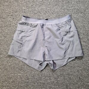 Mountain Hardwear Shorts Womens Large Grey Hiking Climbing Athletic Gorpcore
